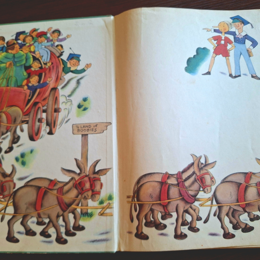 Pinocchio Illustrated Antique 1946 Book by Lois Lenski - Picture 2 of 13